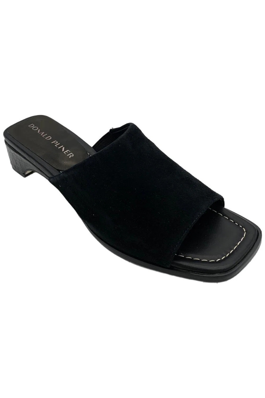 Donald Pliner Women's Clodie Sandal Black Suede - Medium